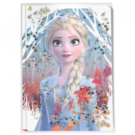 Agende - Jurnal Frozen Elsa, Water Effect, 80 pagini, 20x15x1.5 cm