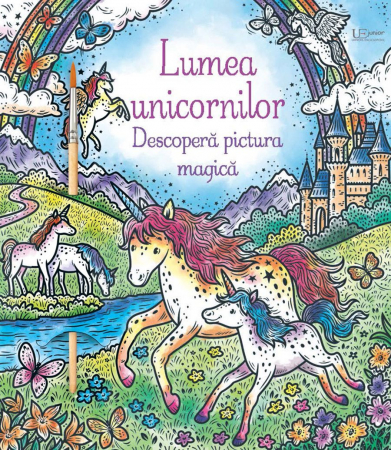 Activitati extracurriculare - Lumea unicornilor. Descopera pictura magica Usborne Books, 3 ani+