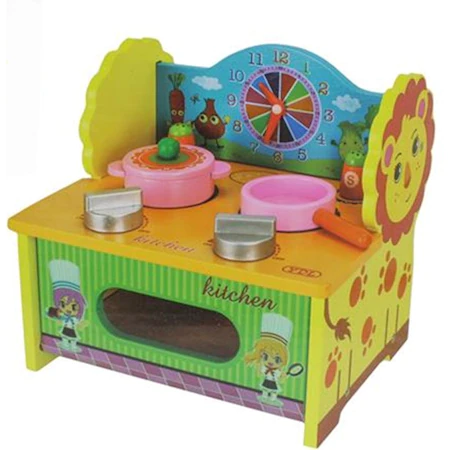 Bucatarii copii - Mini bucatarie din lemn pentru copii, Wooden Toy