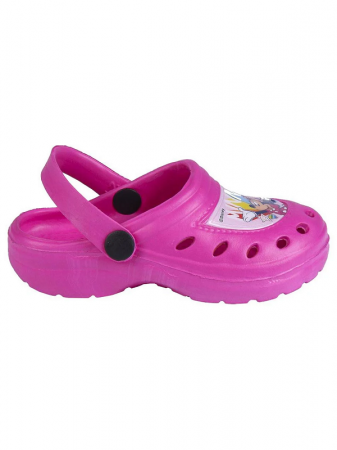 Lumea copiilor - Papuci plaja tip clogs, Minnie Mouse Star, fuchsia, 30-31