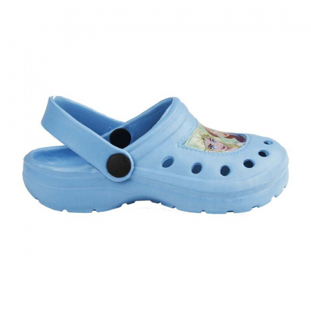 Papuci plaja tip clogs, Frozen, Anna si Elsa, bleu, 24-25 EU [0]