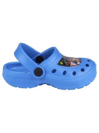 Papuci plaja tip clogs, Paw Patrol, albastru, 24-25 [0]
