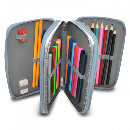 Penar echipat 43 piese Anna si Elsa,3 compartimente,multicolor [1]