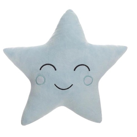 Perna decorativa stea bleu, 35x35 cm [0]