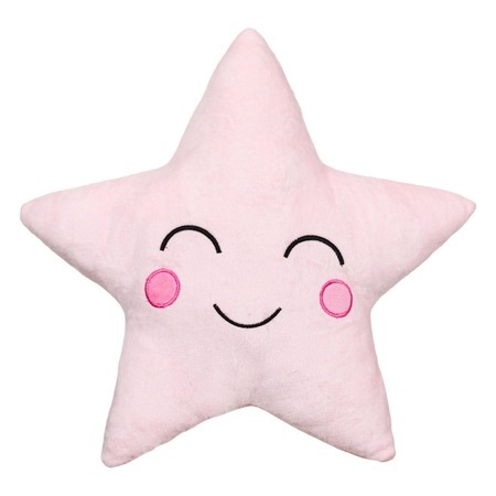 Perna decorativa stea roz, 35x35 cm [0]