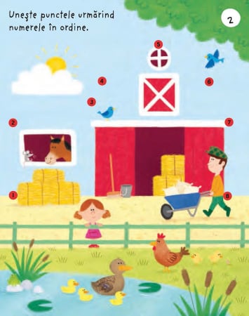 Prima mea carte de activitati la ferma, Usborne Books, 3 ani+ [2]