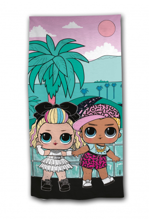 Lumea copiilor - Prosop plaja, LOL Surprise Babes, 70x140 cm