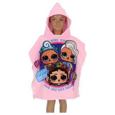 Lumea copiilor - Prosop poncho, LOL Surprise Explore More, 110x55 cm