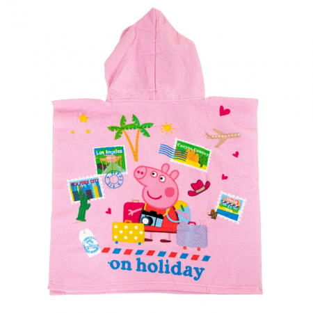 Prosop poncho, Peppa Pig On Holiday, 110x55 cm [1]