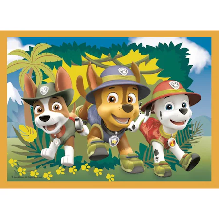 Puzzle Trefl 4 in 1, Paw Patrol, 35/48/54/70 piese, 3 ani+ [1]