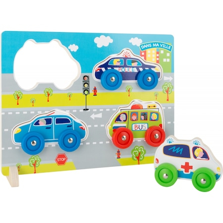 Lumea copiilor - Puzzle 3D Legler Small Foot, Masini