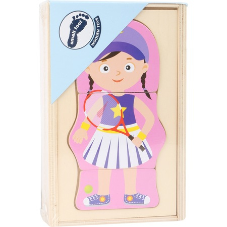 Lumea copiilor - Puzzle din lemn, Meserii fete, Legler, 12 piese