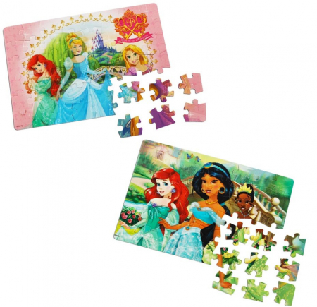 Cutie cu 2 puzzle-uri 3D (lenticulare) Printesele Disney [1]