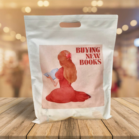 Sacosa textil, Buying new books, 43x34 cm [2]