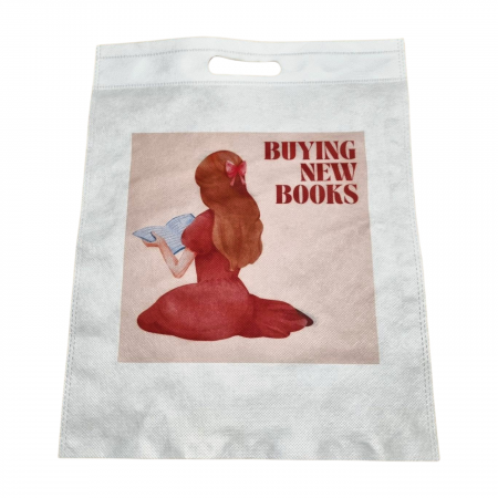 Sacosa textil, Buying new books, 43x34 cm [1]