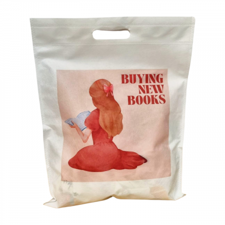 Sacosa textil, Buying new books, 43x34 cm [0]