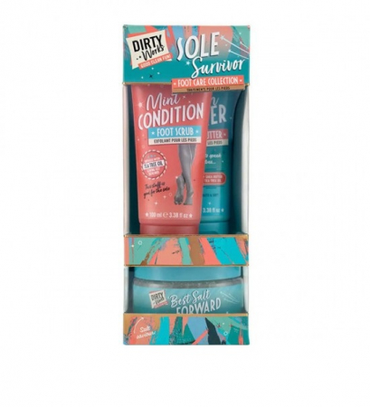 Produse ingrijire personala si cosmetice - Set scrub 100 ml, saruri 200 g si unt 100 ml pentru picioare, Sole survivor