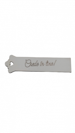 Semne de carte - Semn de carte, cu mesaj motivational - Crede in tine, lemn, 5x15 cm