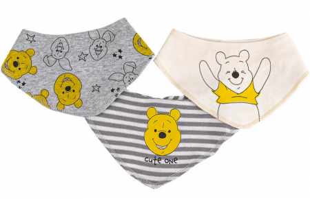 Lumea copiilor - Set 3 bavete tip esarfa,Winnie the Pooh,86-92