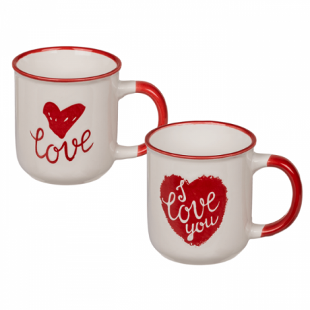 Set 2 cani Love & I love you, 7,5 x 8 cm [0]