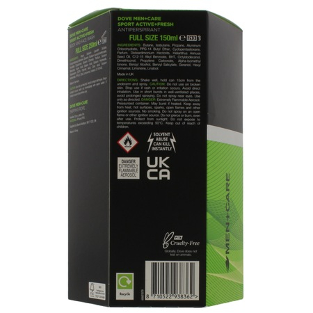 Set 3 Piese Dove Men +Care, 1 x Gel Dus 250 ml, 1 x Spray Antiperspirant 150 ml, 1 x Coarda Pentru Sarit [2]