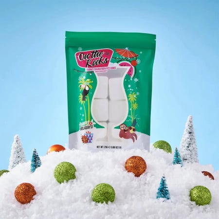 Set bombe efervescente pentru baie Coconut, On the rocks Happy Hooladays, 6 x 25 g [1]