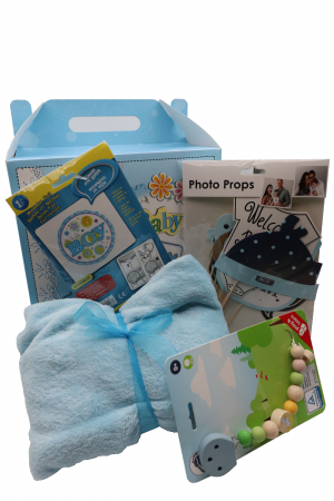 Set cadou baieti Baby Shower, 8 piese [0]