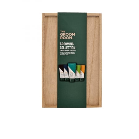After Shave - Set cosmetice barbati, The Groom Room, 50 ml Face Wash & Scrub, 50 ml Shave Gel, 50 ml SPF Moisturiser, 50 ml After Shave Balsam, 50 ml Gel de dus 2 in 1