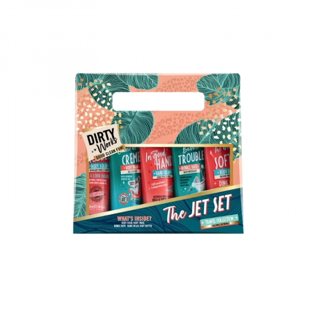 Seturi cosmetice pentru Ea - Set cosmetice Travel, crema de maini, gel de dus, exfoliant si unt de corp, spuma de baie, 5 x 50 ml
