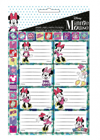 Lumea copiilor - Set etichete scolare Minnie Feel Good,16 bucati