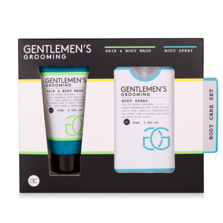 Sapunuri pentru el - Set gel de dus 2 in 1 pentru corp si par 60 ml, body spray barbatesc 25 ml