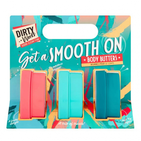 Seturi cosmetice pentru Ea - Set Get a smooth on, Dirty Works, 3 x Unt de corp 50ml