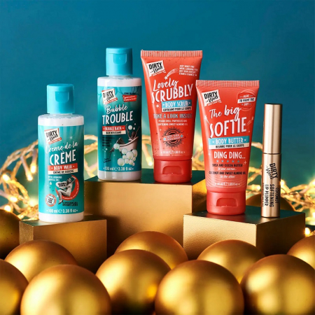 Set Hall of Fame , Dirty Works, 50 ml, Gel de dus 100 ml, Spumant 100 ml, Gel de dus exfoliant 100 ml, Balsam de buze 10 ml [2]