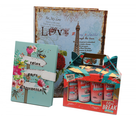 Set produse cosmetice Dirty Works Mini Break 200 ml si agenda A5 When in Paris [0]