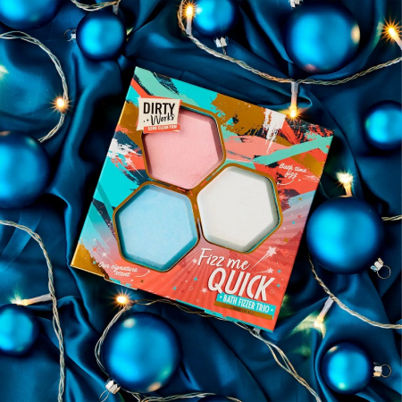 Set Tablete sare de baie, Fizz Me Quick, Dirty Works, 3 x 80g [1]