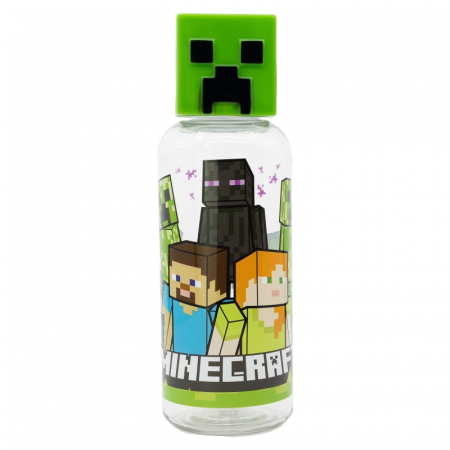 Sticla plastic, Minecraft figurina 3D, 560 ml [0]