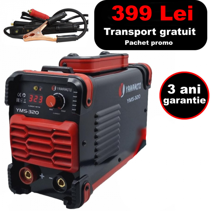 Aparat de sudura Yamamoto YMS-320 A, reglare amperaj 20-320 Ah [1]