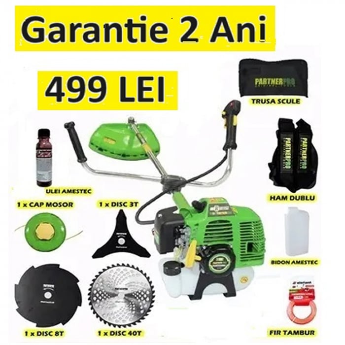 MOTOCOASA PE BENZINA DX52E PARTNER PRO 5.5 CP , 5200 W + ulei si fir cadou [1]