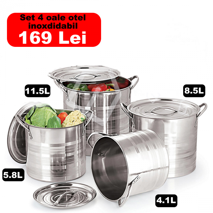 Set 4 oale otel inoxidabil cu capace , MST5 [1]