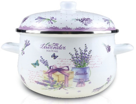 Bucatarie - Cratita emailata cu capac , 24 cm , 4.90 l