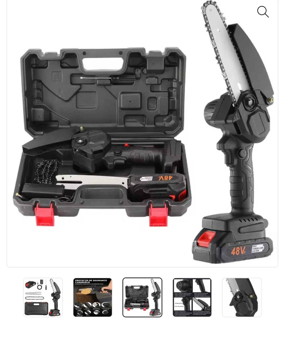 Gradina - Mini drujba 18cm lama, 2x acumulatori