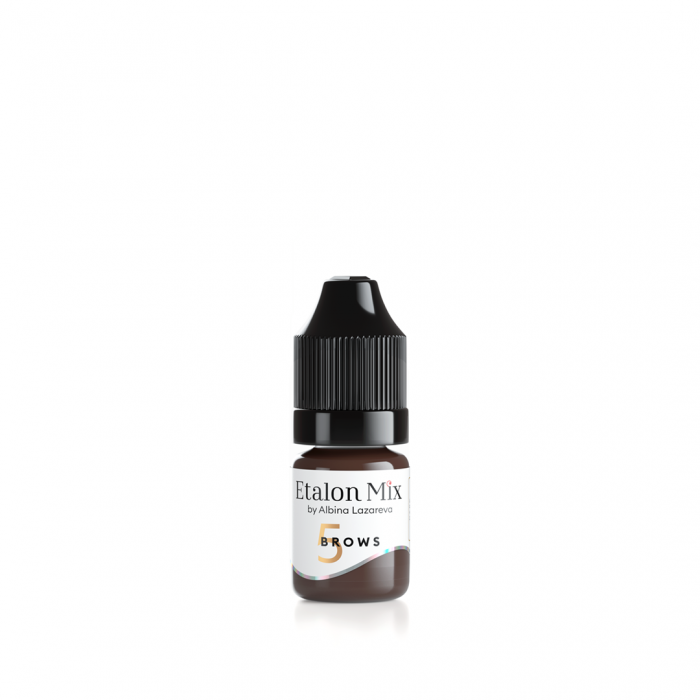 Pigment pentru tatuaj și machiaj permanent al sprâncenelor №5 Dark Chocolate - Etalon Mix [3]