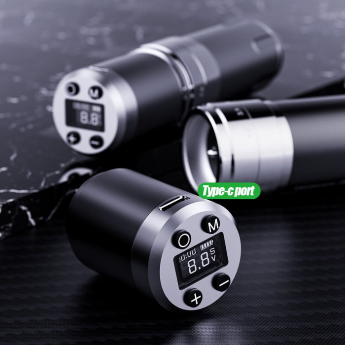 Wireless Tattoo Pen Machine cu Stroke Ajustabil | Fold 3 [4]