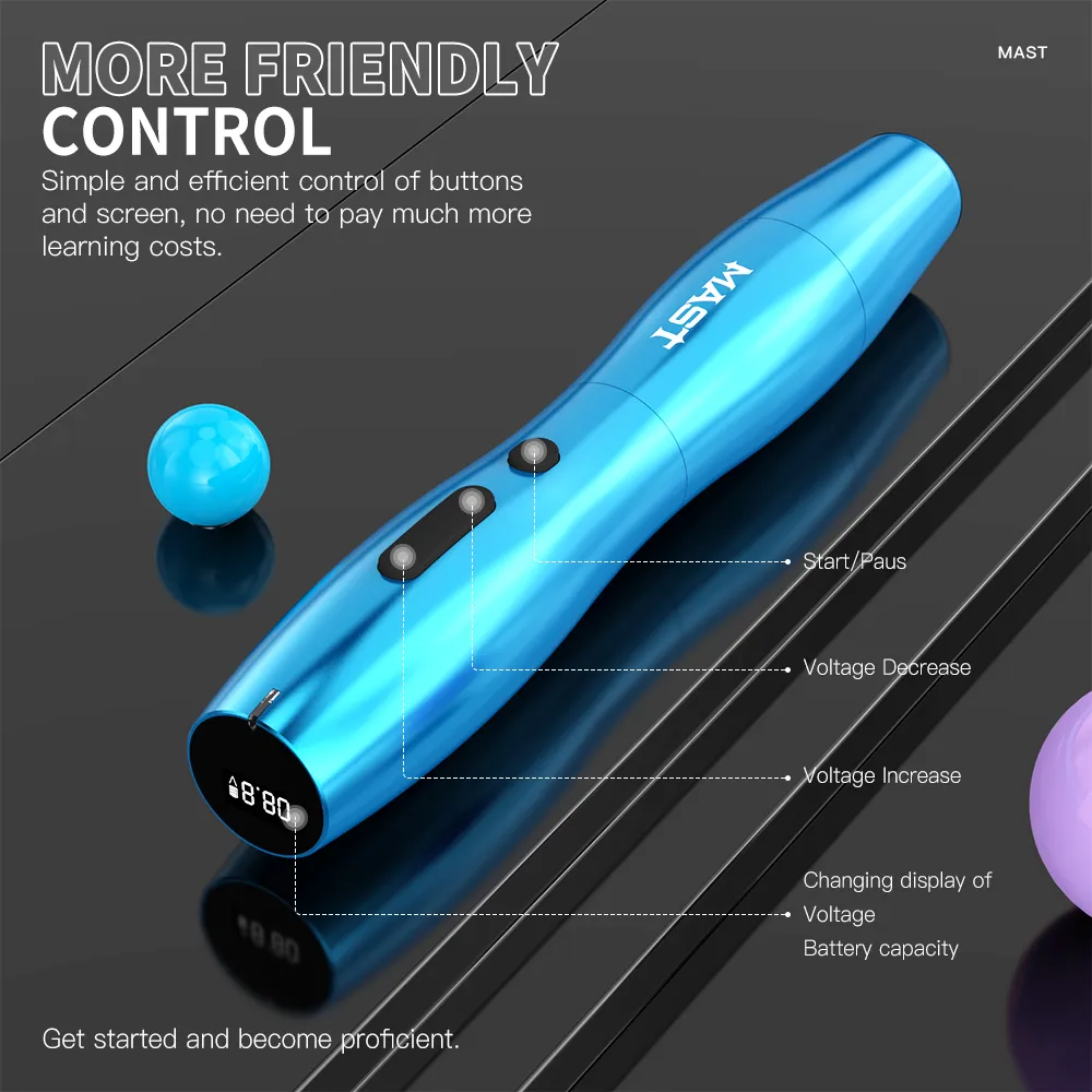 Aparat micropigmentare Mast P20 wireless profesional PMU [5]