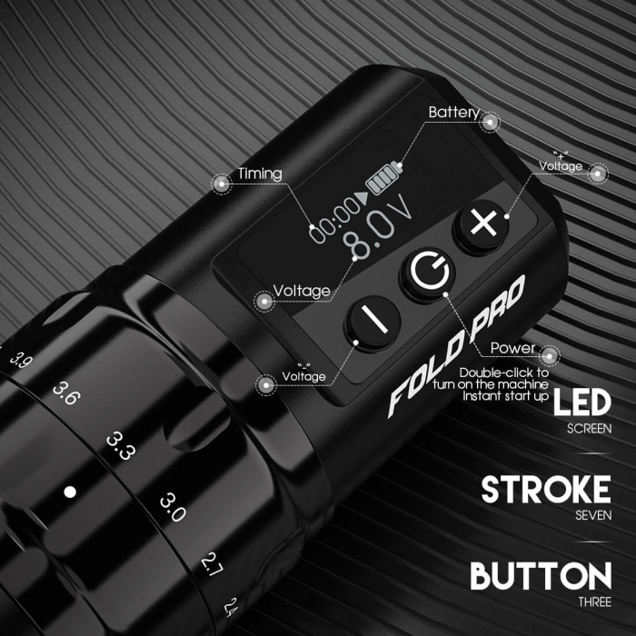 Aparat Tatuat Wireless 7 lungimi de cursa| Fold Pro - MAST [2]