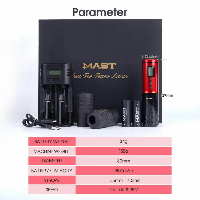 Aparat Tatuat Wireless, Mast Lancer - MAST [2]
