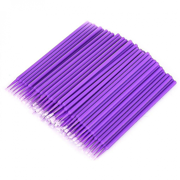 Aplicator micro brush, mov, set de 100 buc [2]
