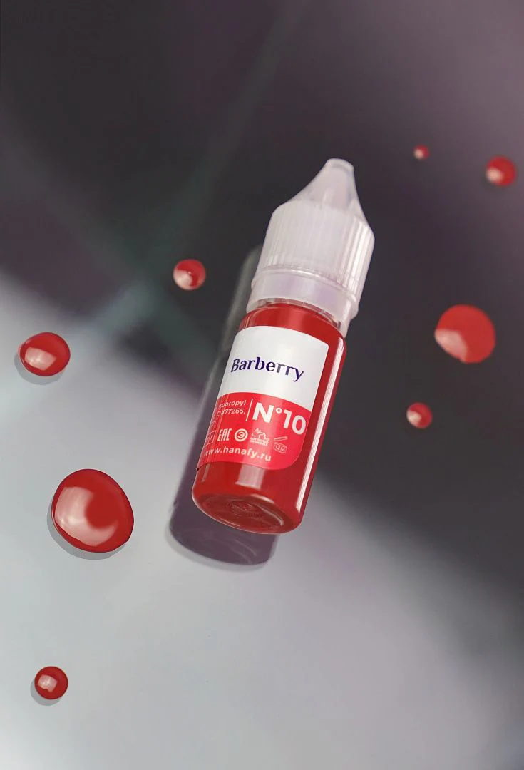 Pigment micropigmentare pentru tatuajul buzelor Barberry Nº 10 - HANAFY [2]