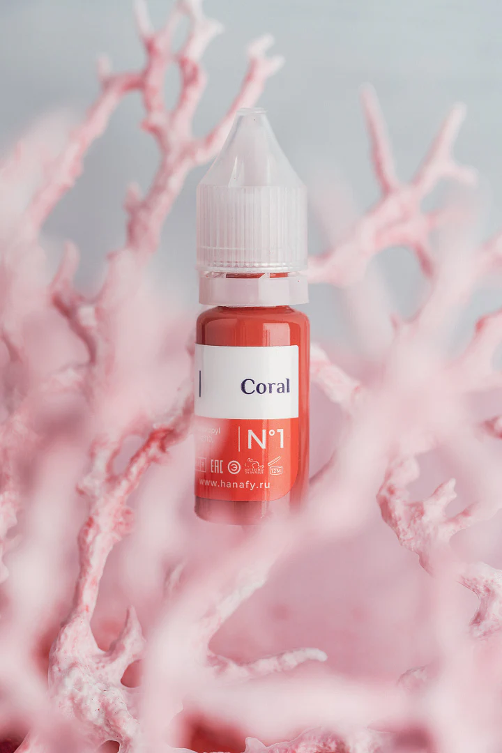 Pigment micropigmentare pentru tatuajul buzelor Coral Nº 1 - HANAFY [3]