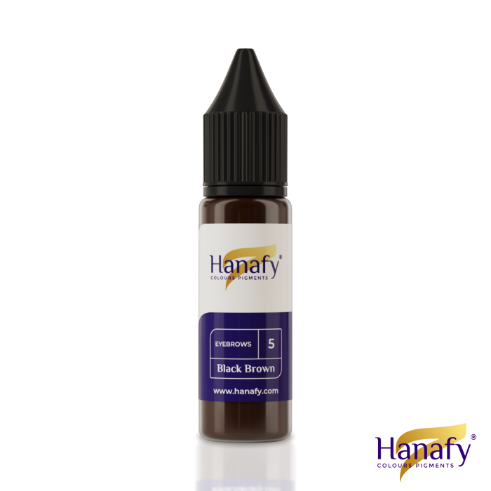 Hanafy Black Brown N5 pigment sprâncene PMU 15ml [2]